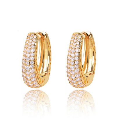 Hollow Gold Hoop Earrings