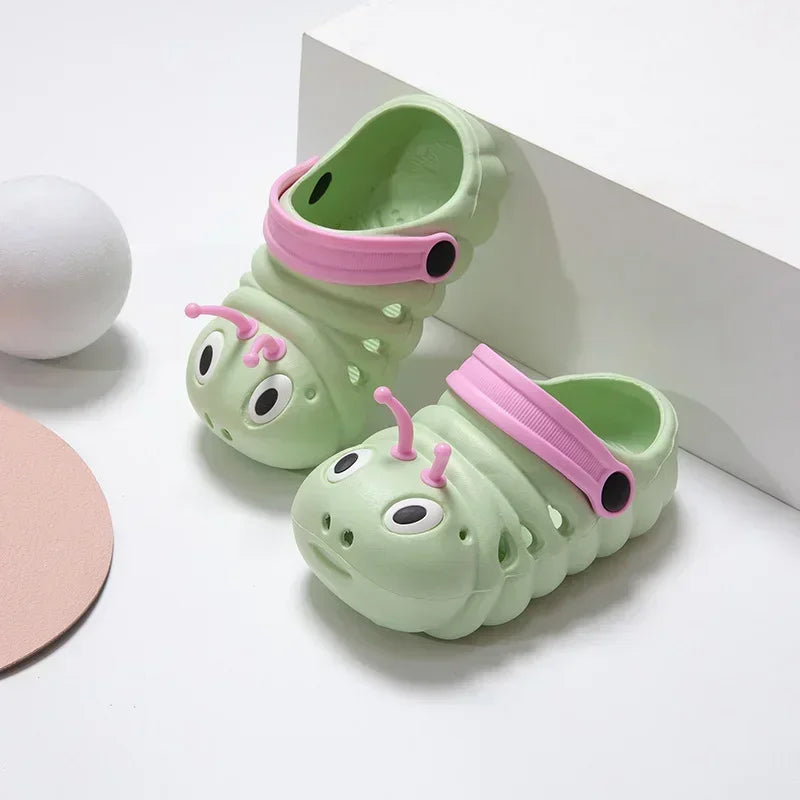 2024 Cute Cartoon Caterpillar Garden Shoes for Kids