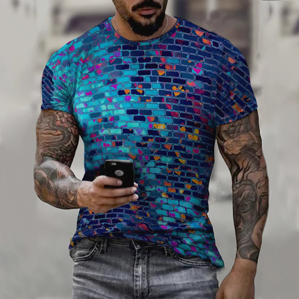 Unisex Graffiti 3D Print T-Shirt
