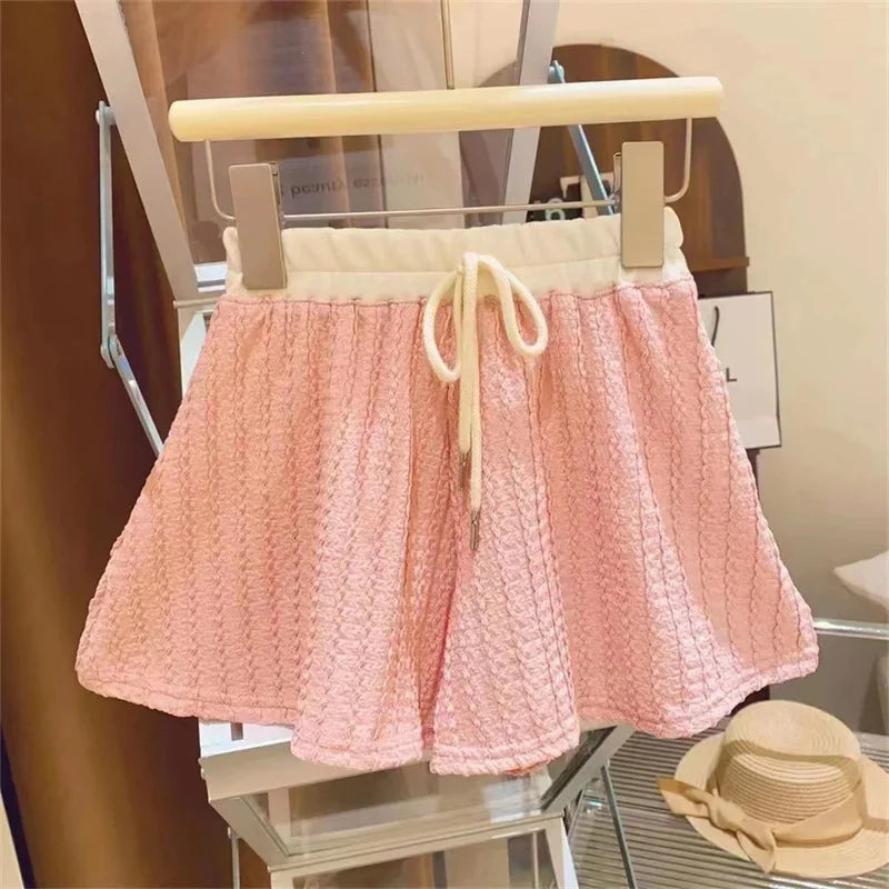 Girls Summer 2-Piece Outfit – Short Sleeve Top &amp; Shorts