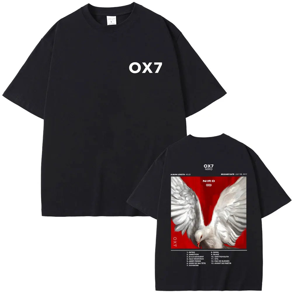 Rapper Niro OX7 Album Graphic T-Shirt | Vintage Hip Hop Streetwear Tee