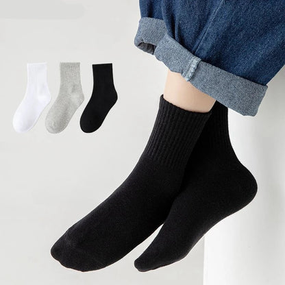 Horetong 5 Pairs Cotton Student Sport Socks