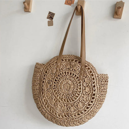 Women’s Straw Beach Tote – Hollow Out Summer Bag