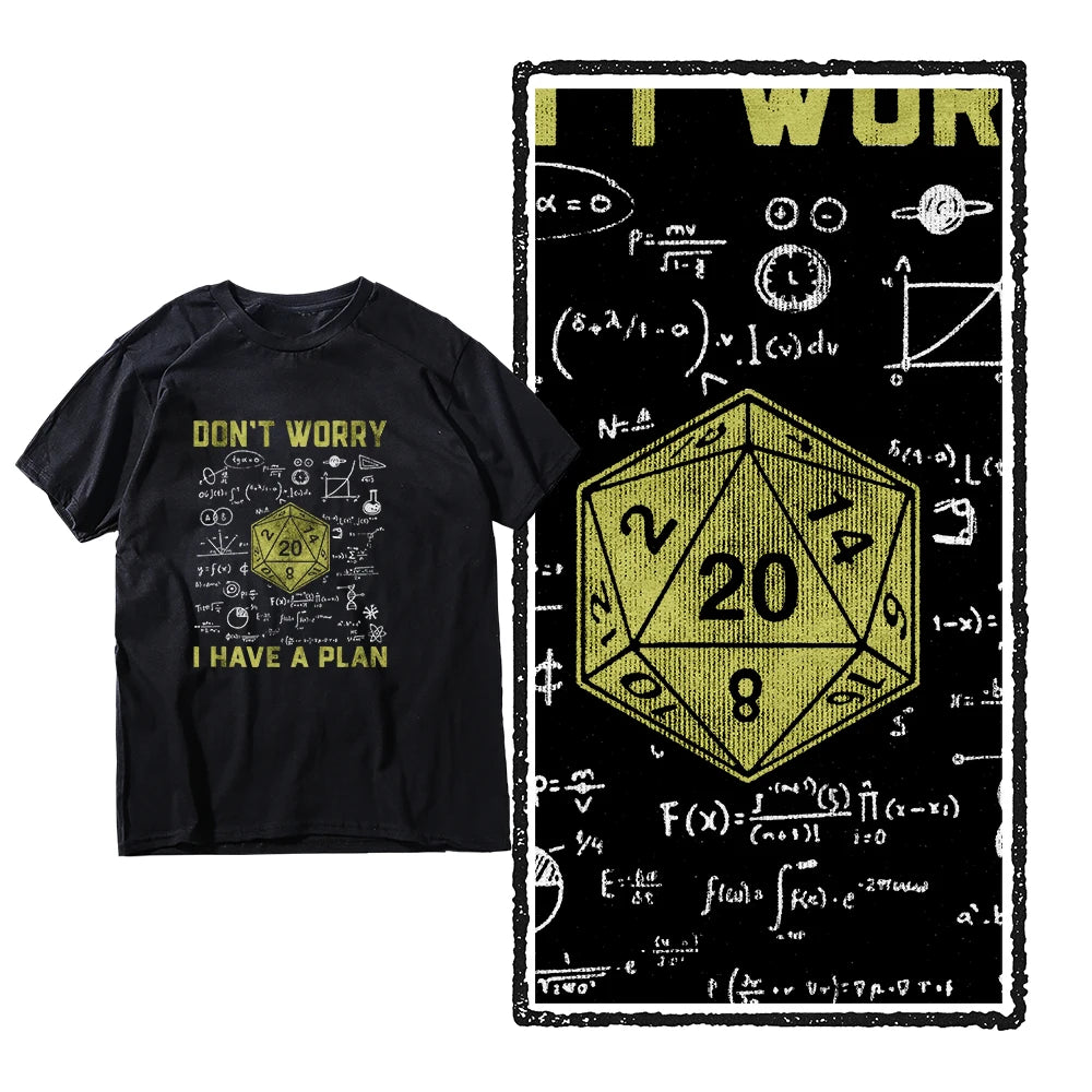 Dungeon Dragon “I Have a Plan” D20 Graphic T-Shirt | RPG Streetwear Tee