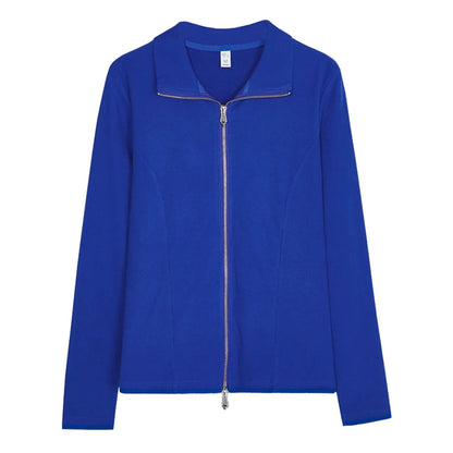 Women’s Turn-Down Collar Long Sleeve Top for Spring &amp; Summer