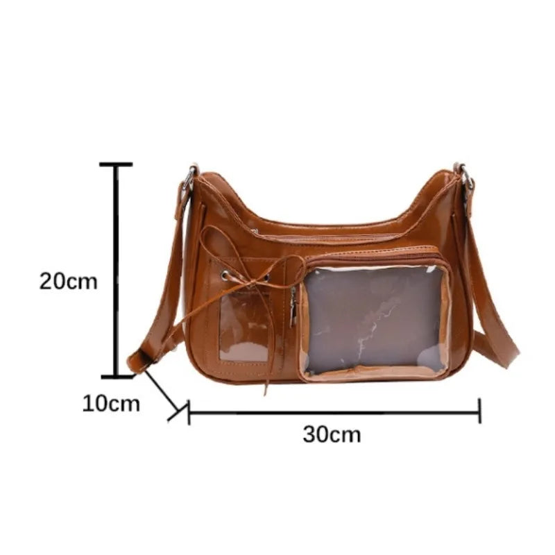 Y2K Harajuku Transparent Ita Shoulder Bag