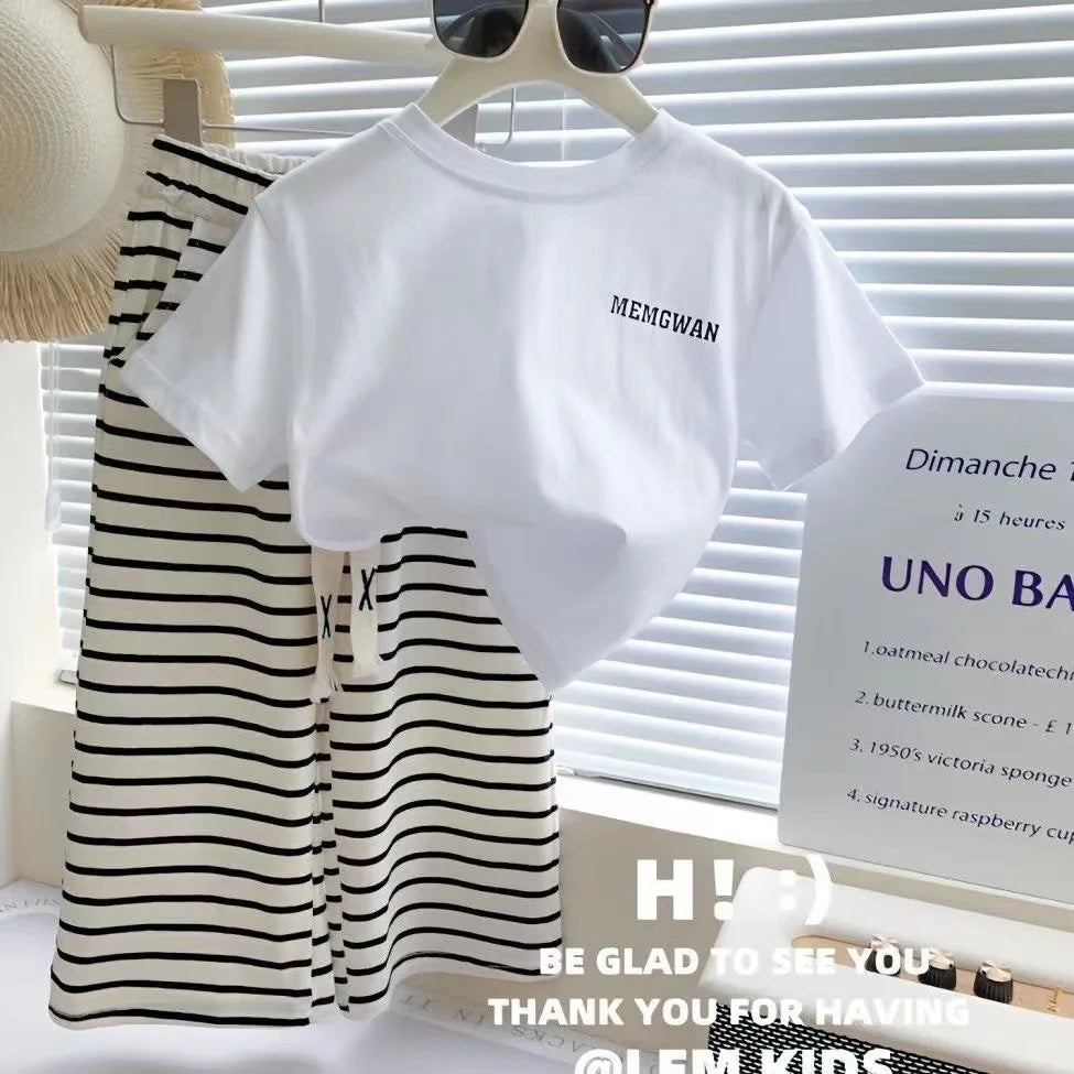 Summer Girls T-Shirt Clothing Set
