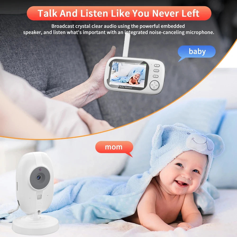 Wireless Video Baby Monitor with Night Vision &amp; Temperature Monitoring