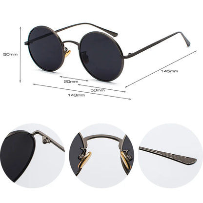 SHAUNA Super Round Sunglasses