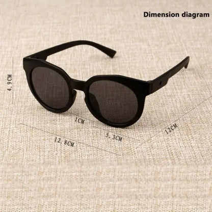 Kids Round Frame Sunglasses – Candy Color UV400 Outdoor Eyewear