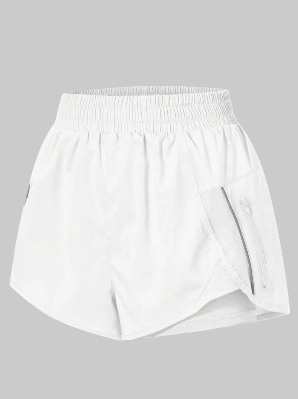 Unisex Running Sports Shorts with Zipper Pockets | Elastic Waist Activewear