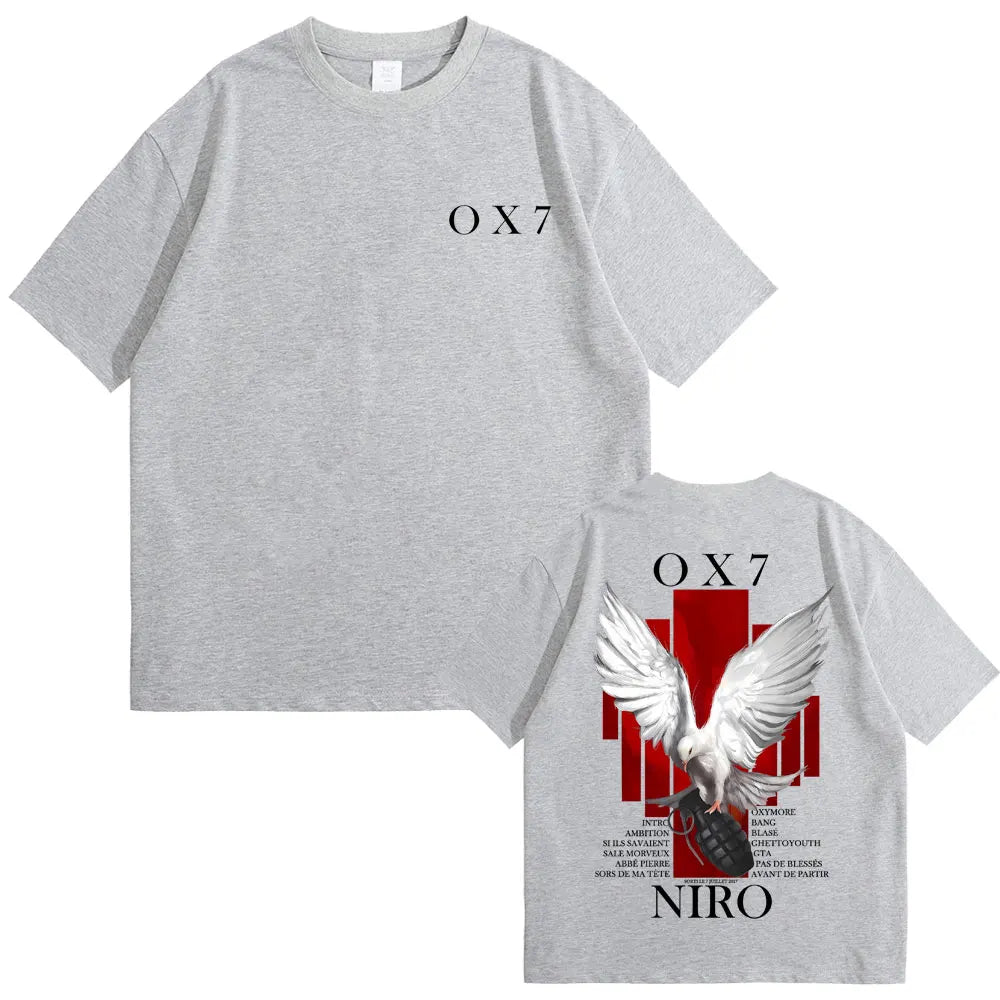 Rapper Niro OX7 Album Graphic T-Shirt | Vintage Hip Hop Streetwear Tee