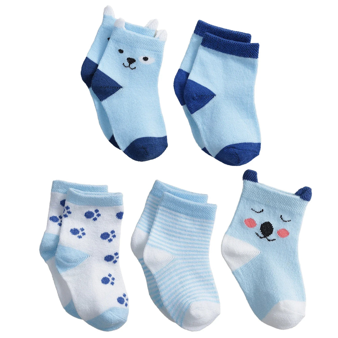 10 Pairs Baby Socks – Soft Cotton Cartoon Socks for Newborns & Toddlers