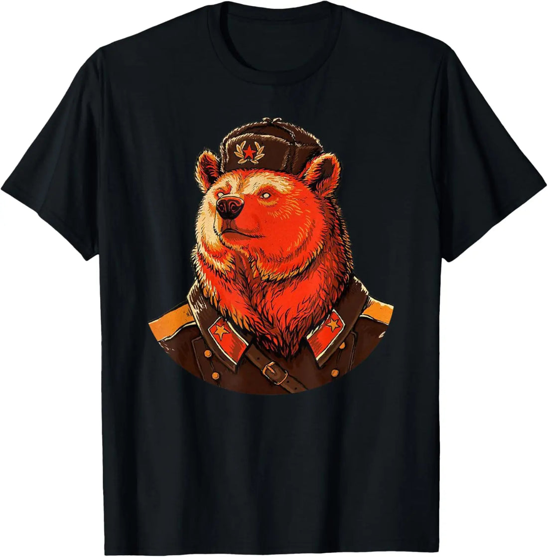 Men’s Bear Communist USSR Graphic T-Shirt | Y2K Soviet Streetwear Casual Tee