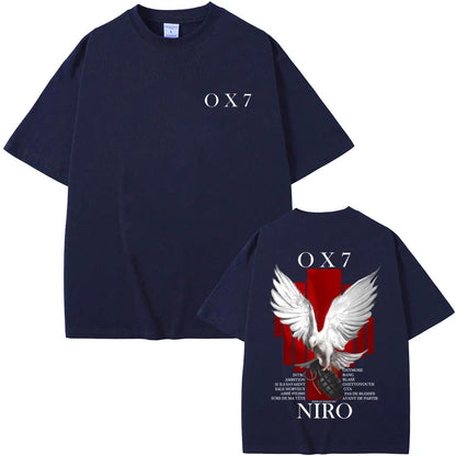 Rapper Niro OX7 Album Graphic T-Shirt | Vintage Hip Hop Streetwear Tee