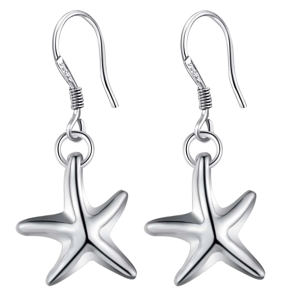 Sterling Silver Heart Stud Earrings for Women