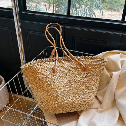 Woven Summer Beach Handbag for Women