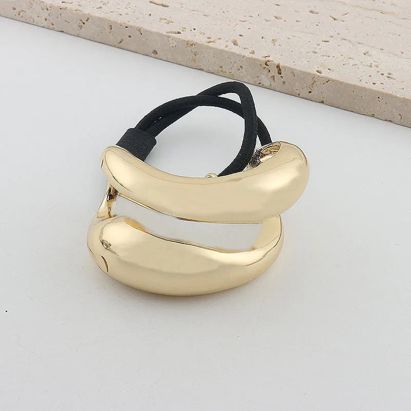 Irregular Golden Metal Hair Band for Women &amp; Girls