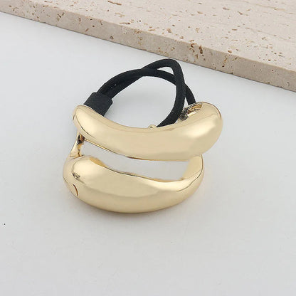 Irregular Golden Metal Hair Band for Women &amp; Girls