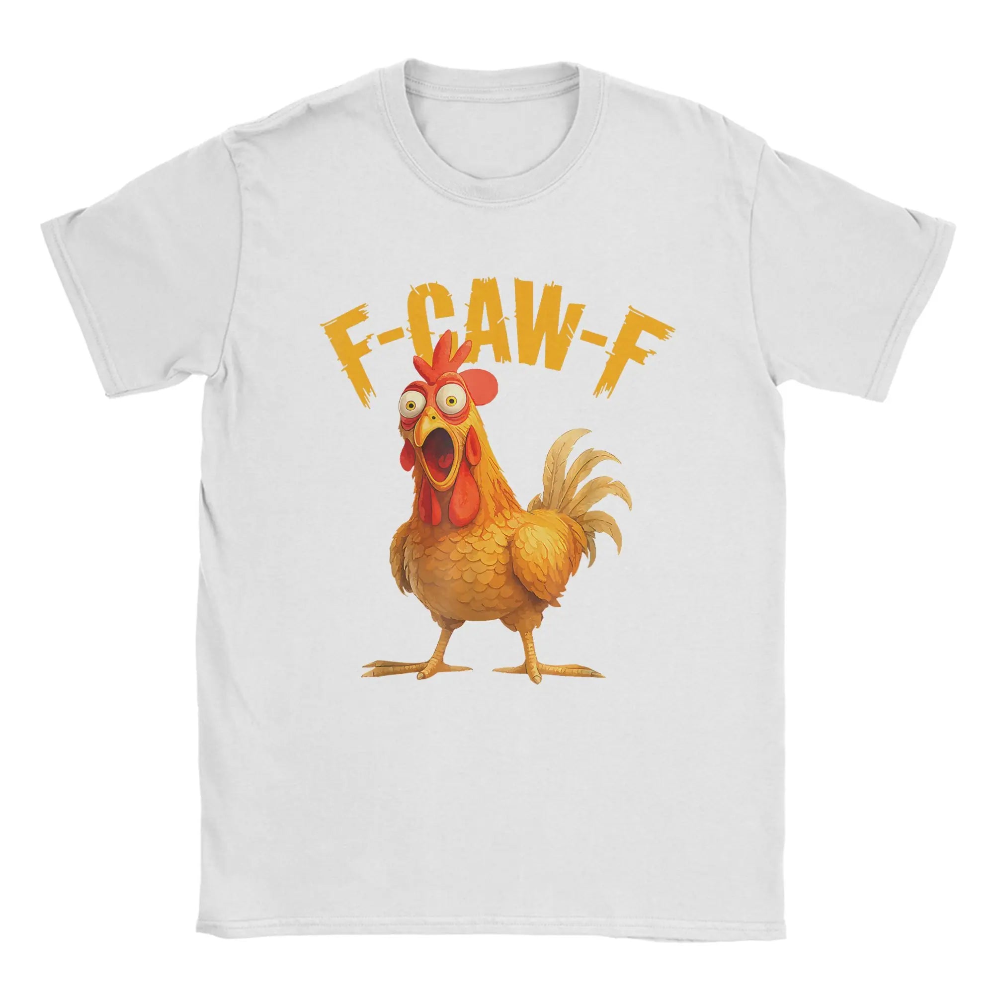 Funny F Caw F Chicken FCAWF T-Shirt | Men’s 100% Cotton Graphic Tee