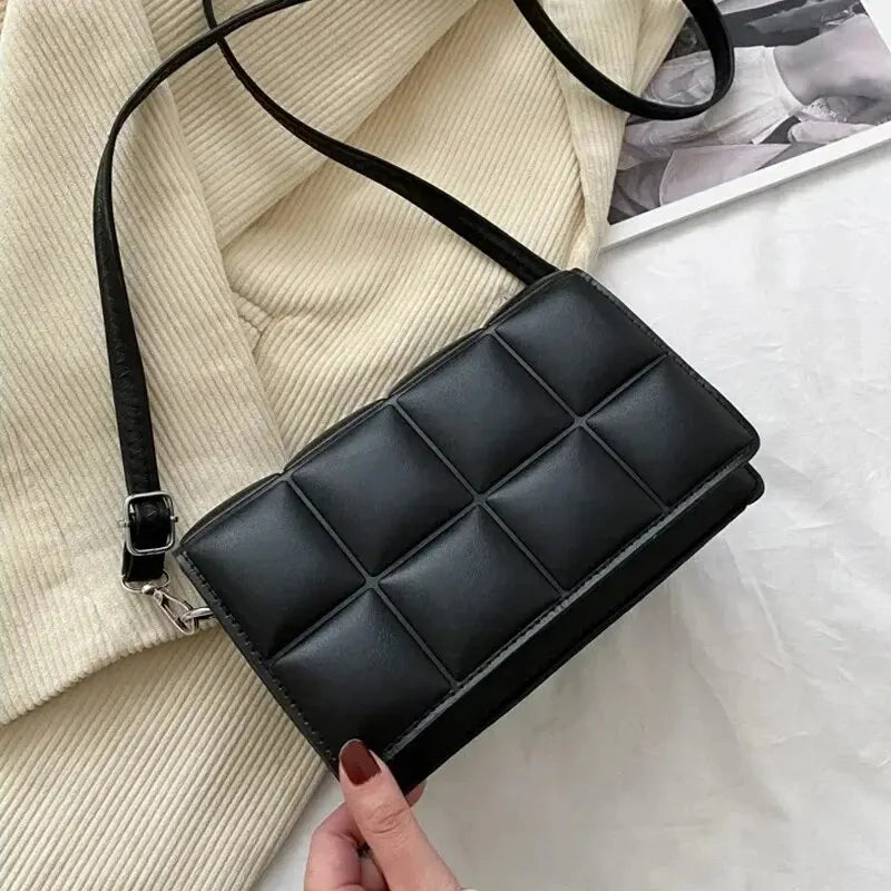 Women’s Plaid PU Leather Shoulder &amp; Crossbody Bag