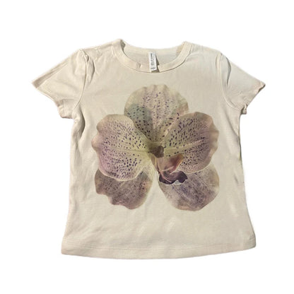 Vintage Y2K Baby Tee – Graphic Print Crop Top