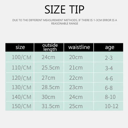 2Pcs Kids Girls Solid Color Cotton Leggings Safety Shorts