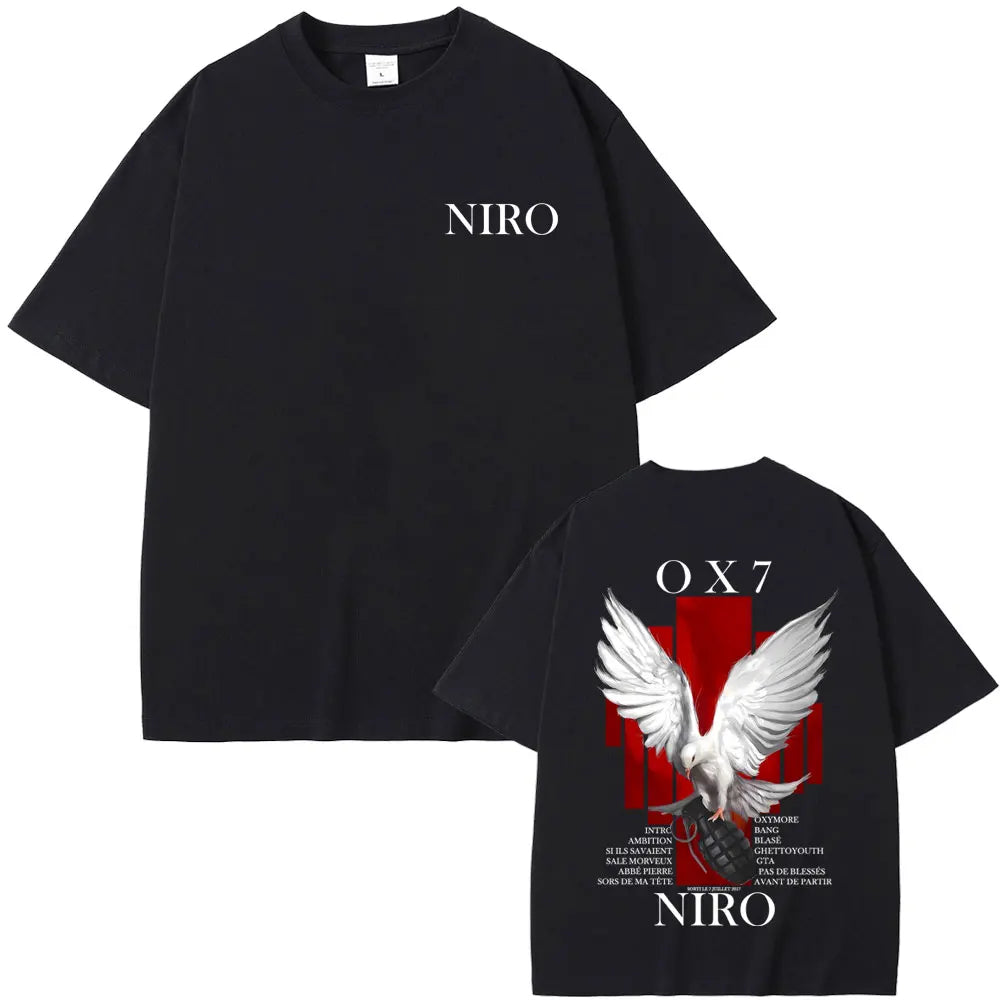 Rapper Niro OX7 Album Graphic T-Shirt | Vintage Hip Hop Streetwear Tee