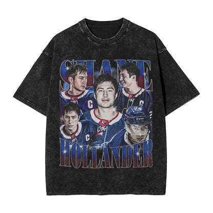 Heated Rivalry Shane Hollander T-Shirt | Washed Cotton Streetwear Graphic Tee