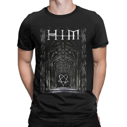 Harajuku Ville Valo Arch T-Shirt | HIM Band Inspired Aesthetic Tee