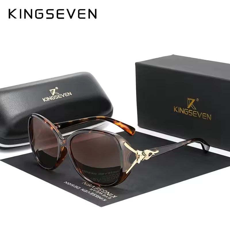 New Women Metal Polarized Sunglasses