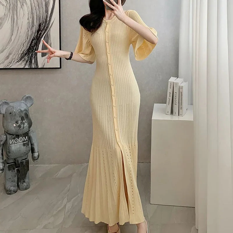 French Elegant Slimming Knitted Mermaid Dress