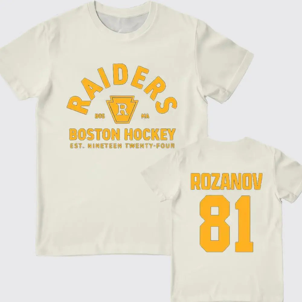 TV Heated Rivalry Hockey Jersey | Ilya Rozanov Role-Play Short-Sleeve Y2K Streetwear Crew Neck T-Shirt