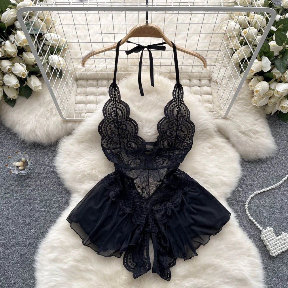 Bunny Girl Wrapped Chest Playsuit Sexy Slim Fit Lingerie