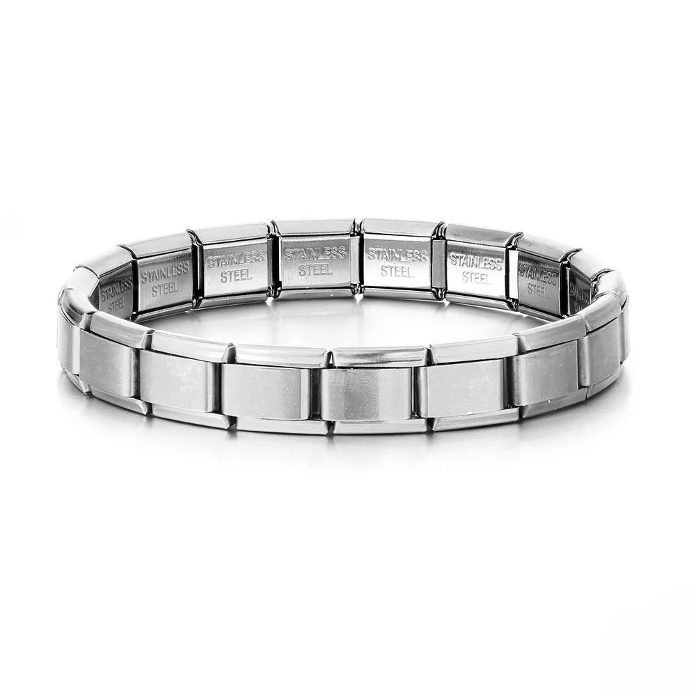 Trendy Square Italian Stainless Steel Bracelet