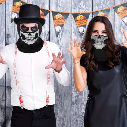 Motorcycle Skull Print Full Face Balaclava