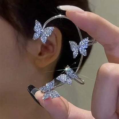 Butterfly Zircon Ear Cuff Clip – No Piercing Needed