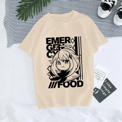 Genshin Impact Kawaii Graphic T-Shirt | Harajuku Anime Tee for Women