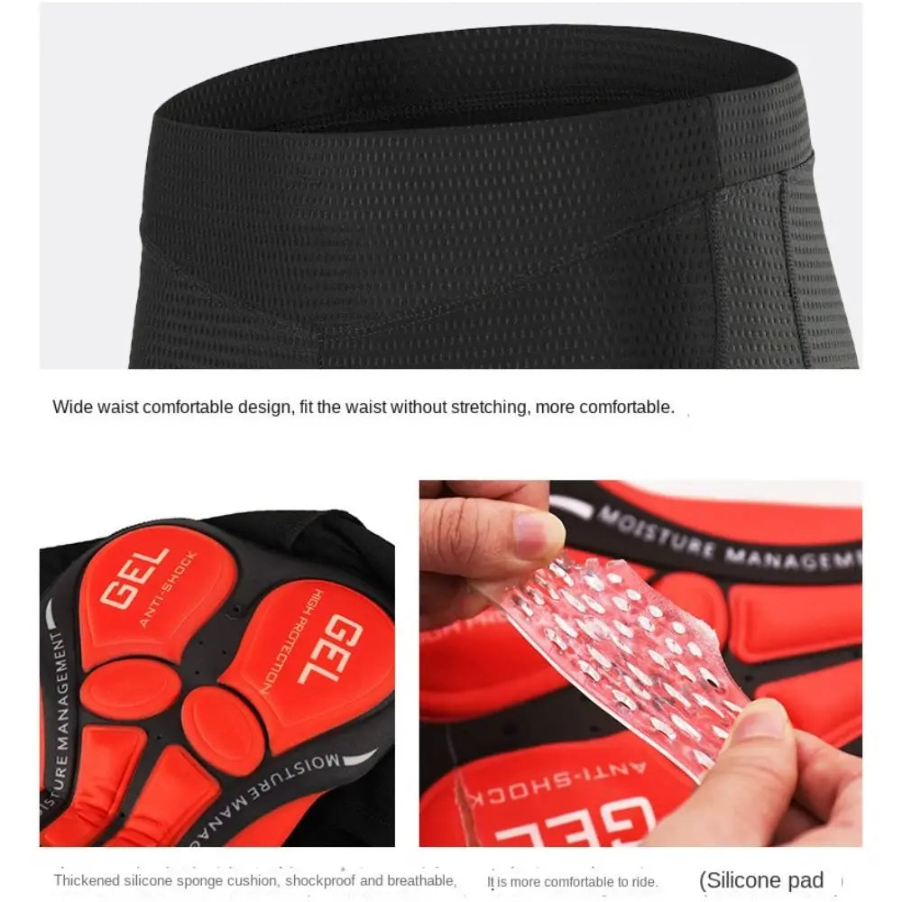 Breathable Cycling Shorts Men Cycling Underwear 5D Gel Pad Shockproof Bicycle Underpant MTB Road Bike Equipment