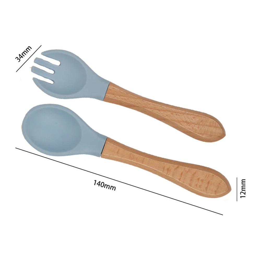 Soft Silicone Baby Feeding Set