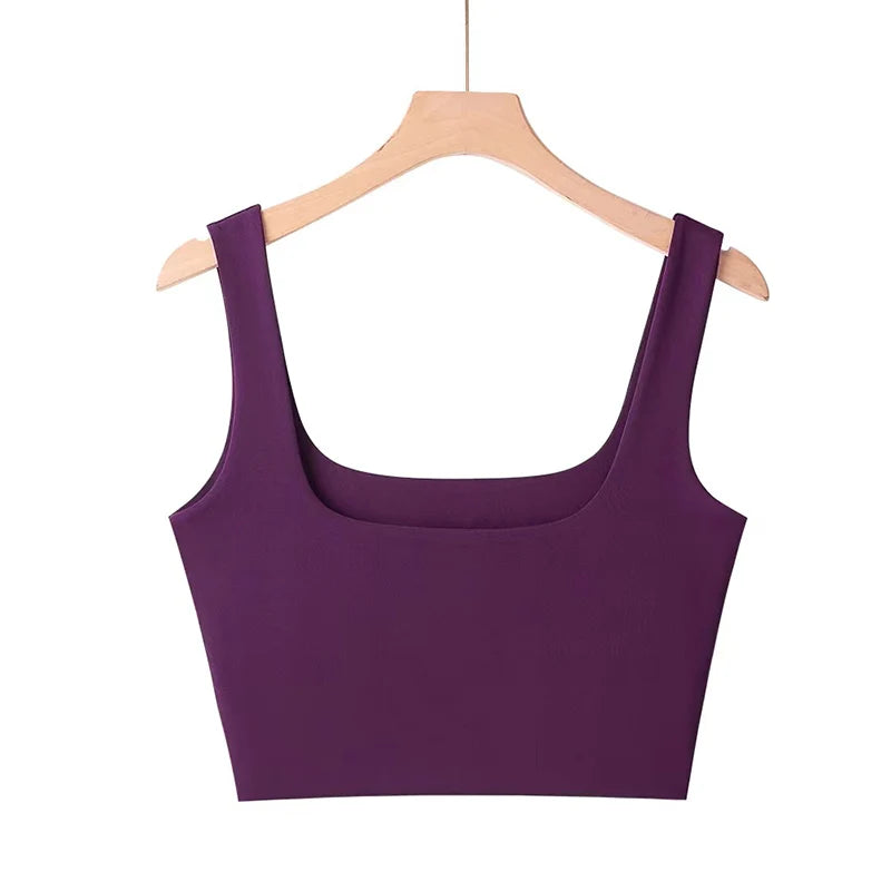 Women’s Summer Sleeveless Square Neck Tank Tops – 6 Colors