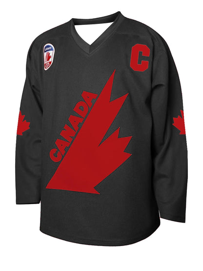 Team Canada Hockey Jersey | “Gretzky 99” Captain “C” Maple Leaf 3D HD Print Long-Sleeve Pullover