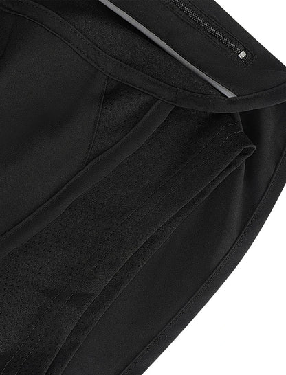 Unisex Running Sports Shorts with Zipper Pockets | Elastic Waist Activewear