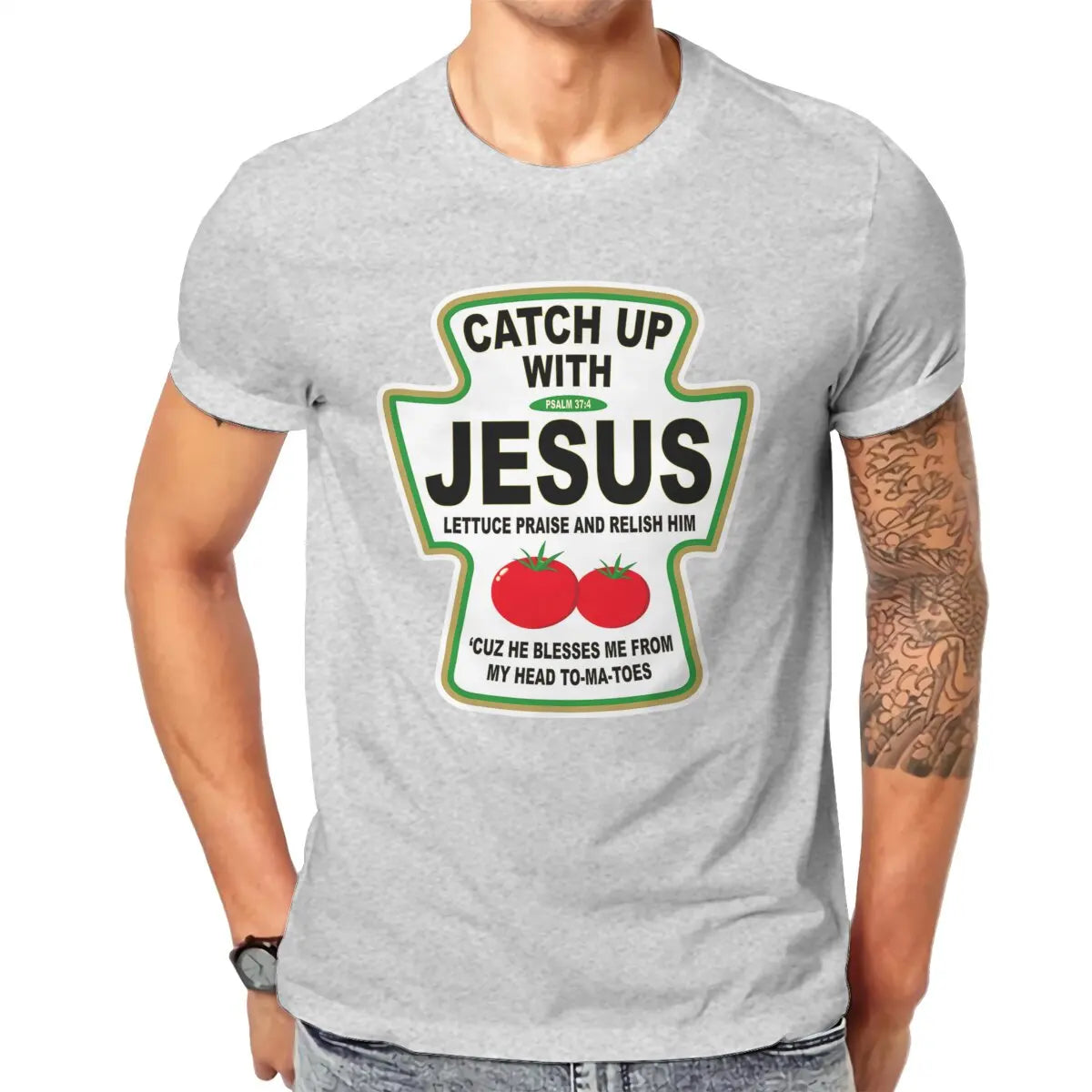 Christian Catch Up With Jesus Ketchup Men&