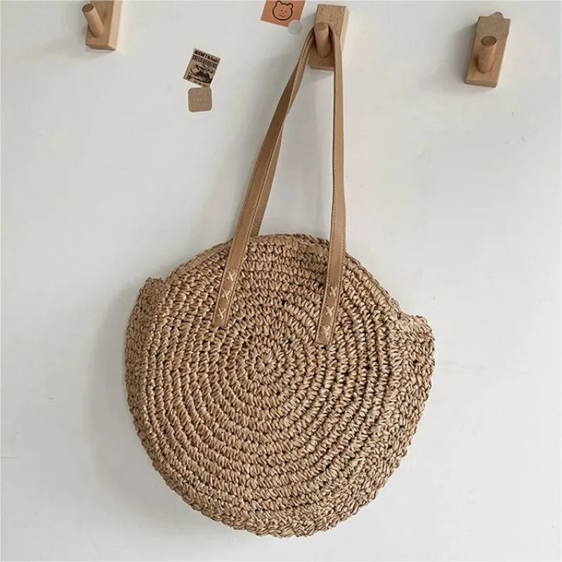 Women’s Straw Beach Tote – Hollow Out Summer Bag