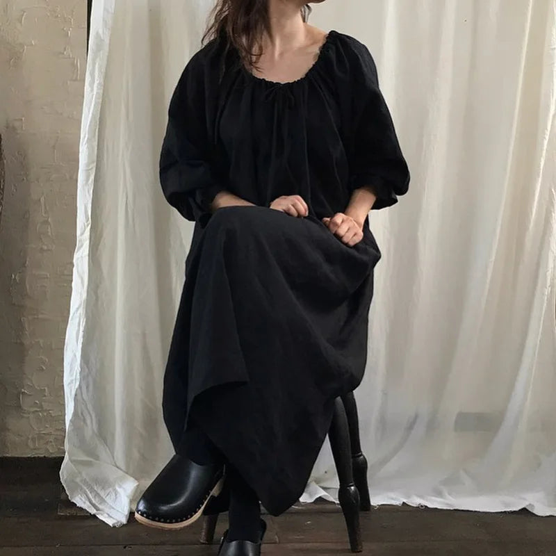Spring Cotton Maxi Dress