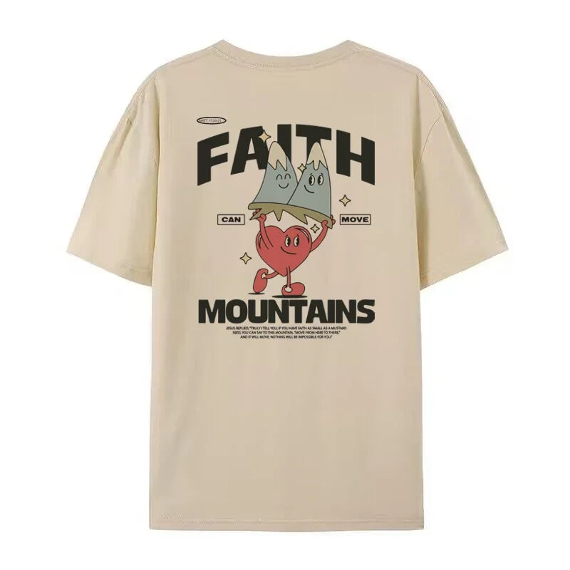 Retro Cartoon Bible Verse Funny T-Shirts Women Cute Christian Inspirational Tee Shirt Jesus Faith Streetwear Tops Unisex Clothes