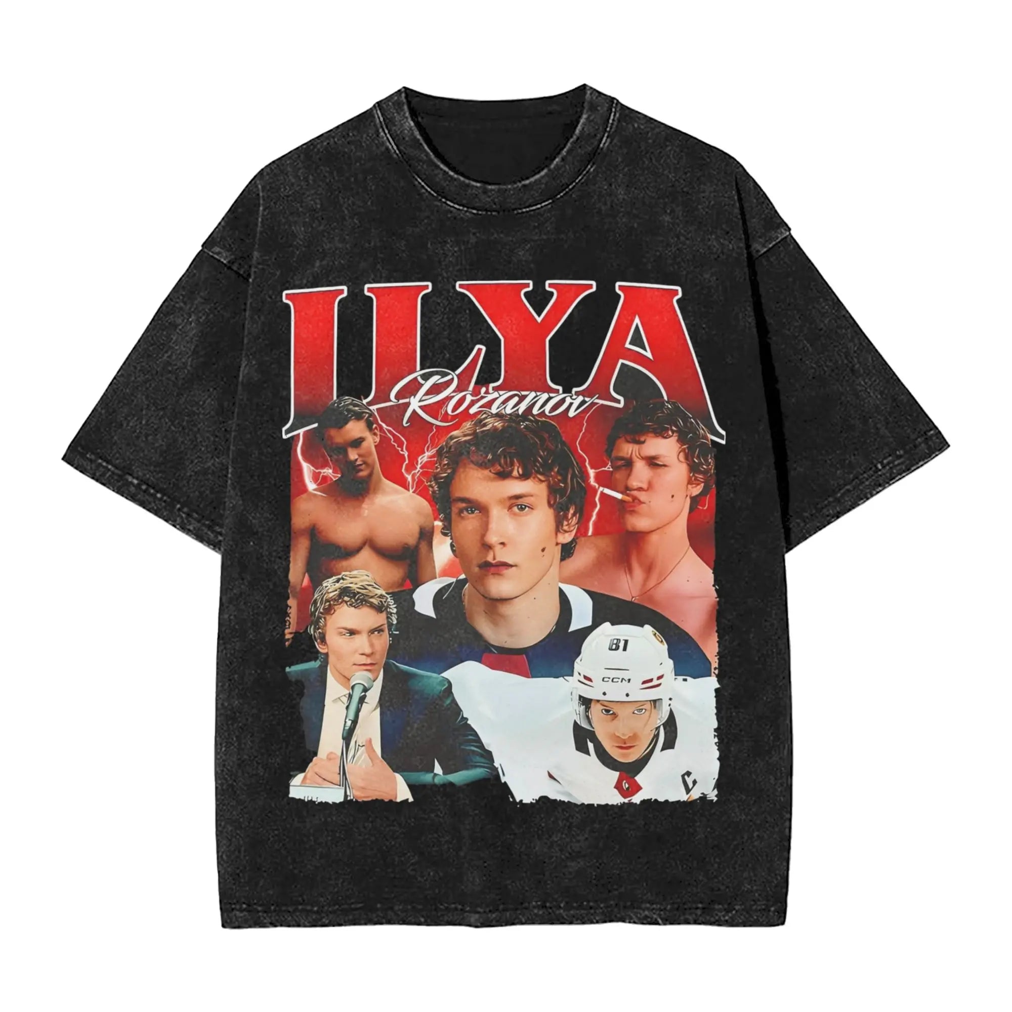 Heated Rivalry Shane Hollander T-Shirt | Washed Cotton Streetwear Graphic Tee