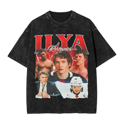 Heated Rivalry Shane Hollander T-Shirt | Washed Cotton Streetwear Graphic Tee