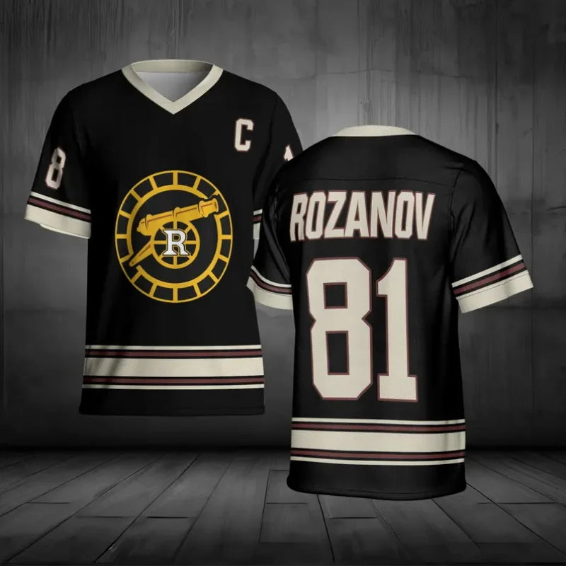Ilya Rozanov &amp; Hollander Heated Rivalry Hockey Jersey Tee | 3D Print Unisex Pullover Sport T-Shirt